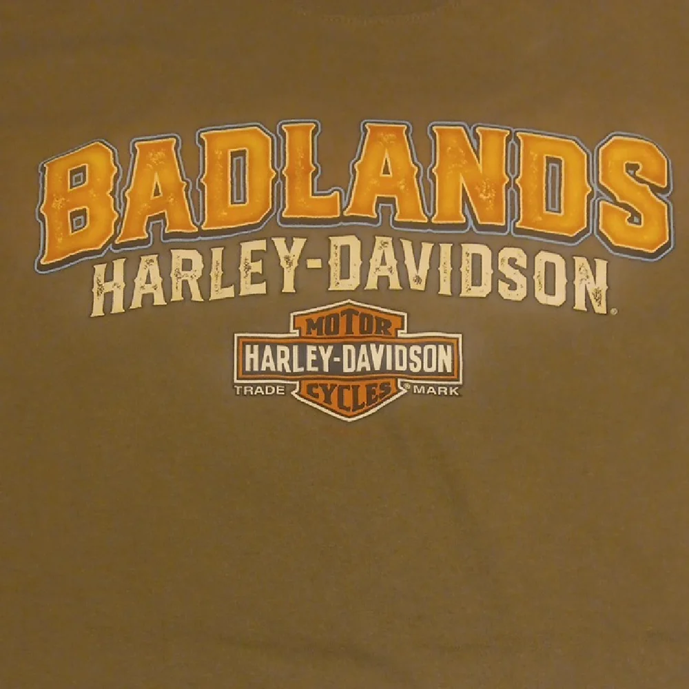 Men's Harley-Davidson Badlands Brown T-Shirt - Picture 2 of 7